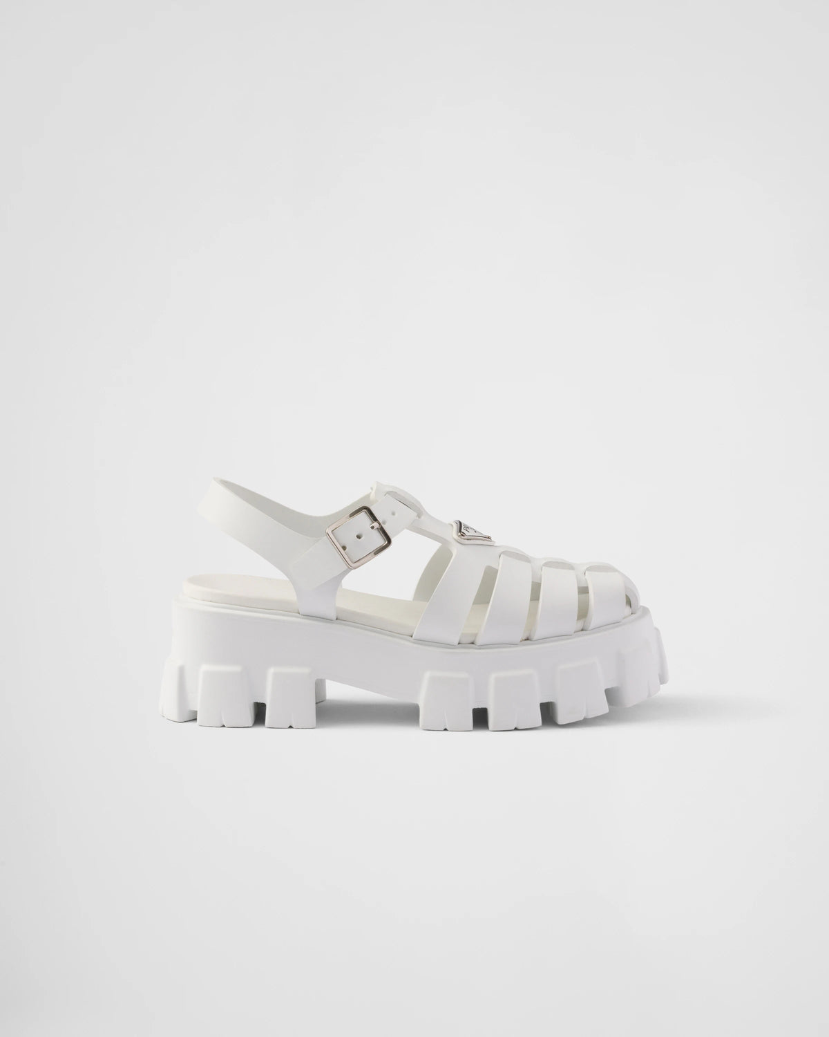 Prada Monolith Women's white Sandals
